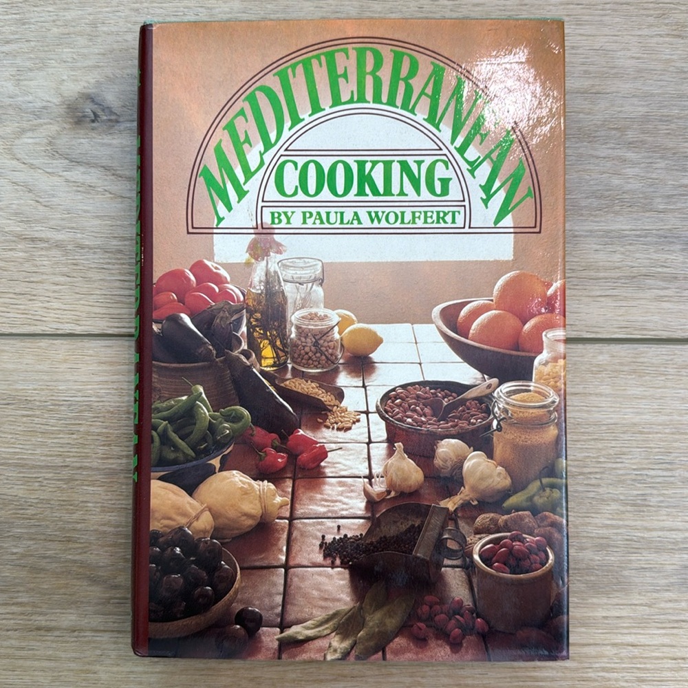 Signed 1st edition Mediterranean Cooking Cookbook by Paula Wolfert